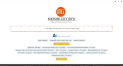 Desktop Screenshot of mysorecityinfo.com